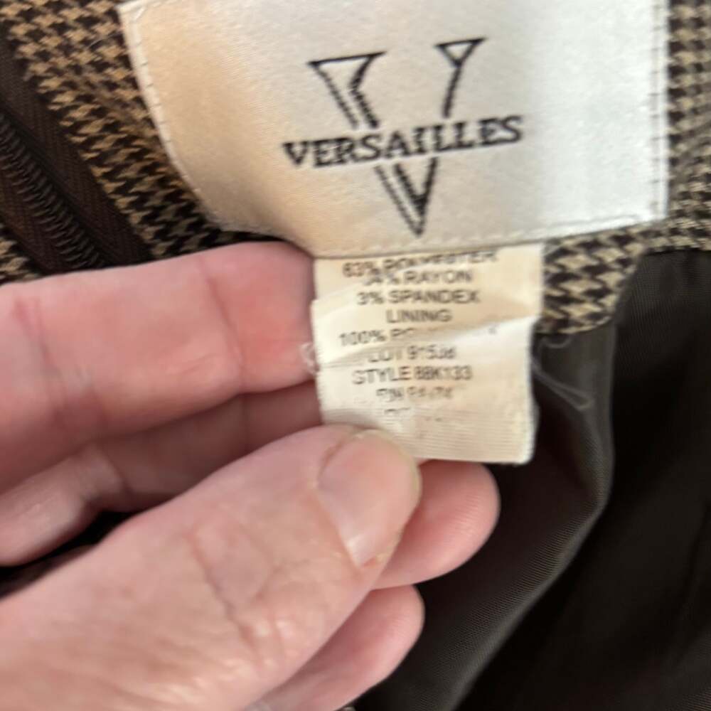 Houndstooth Pattern Tiered Ruffle Mini Skirt 14 - image 2